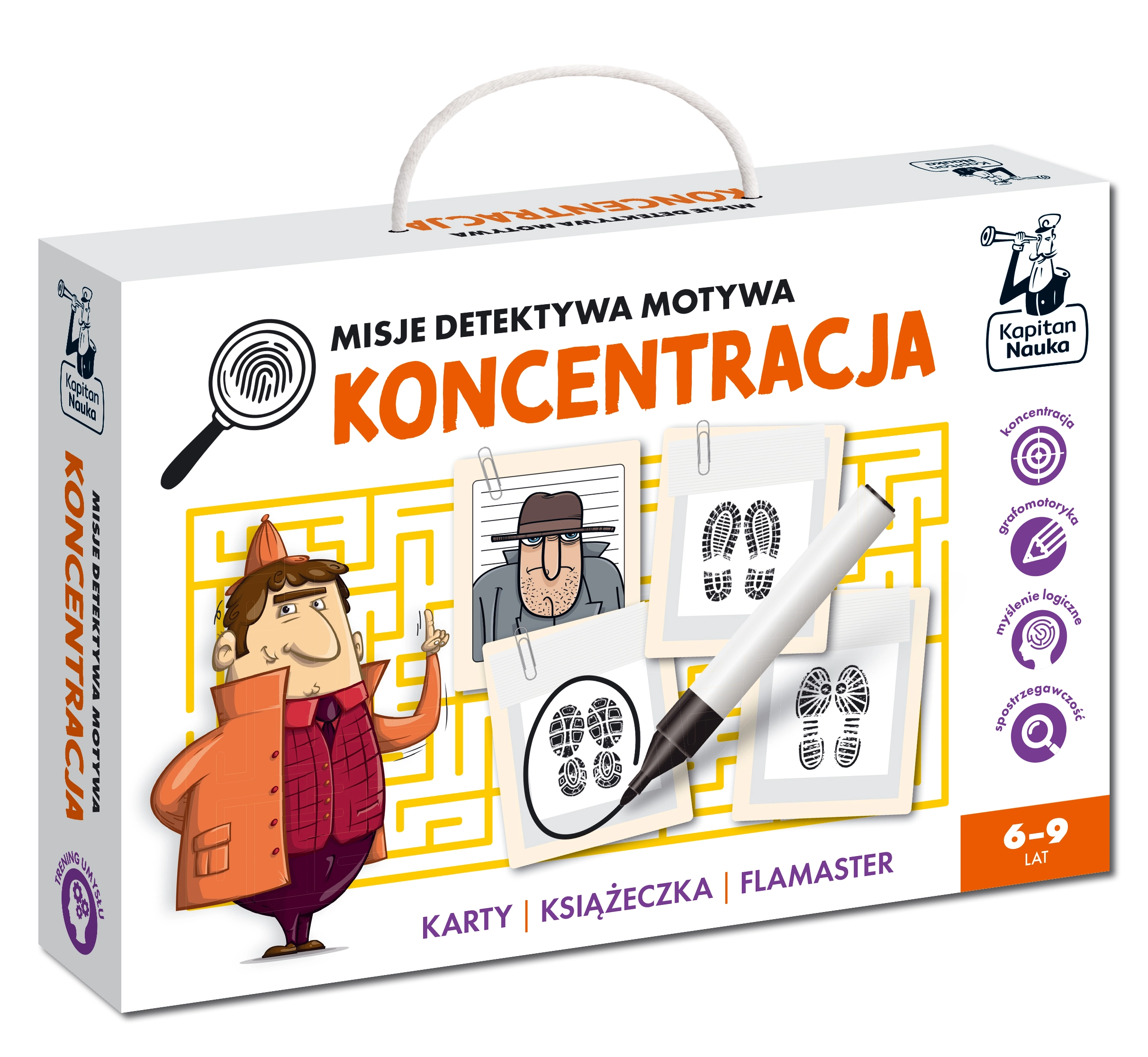 Misje detektywa Motywa. Koncentracja. Kapitan Nauka - Książki