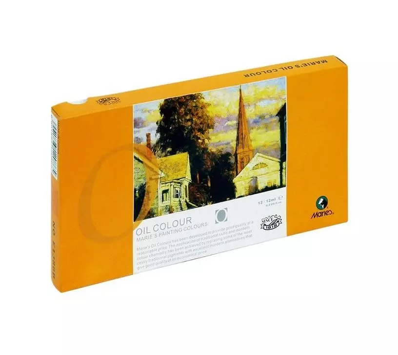 Farby olejne, 12 kolorów 12 ml