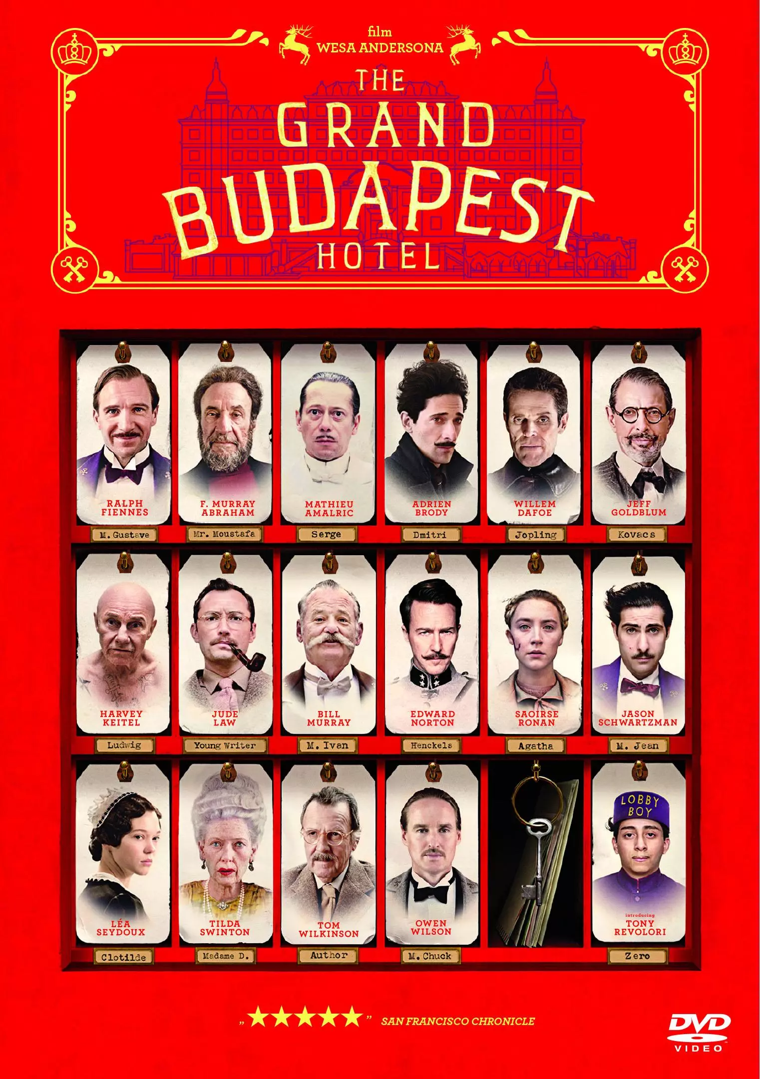 Grand Budapest Hotel, DVD - Filmy