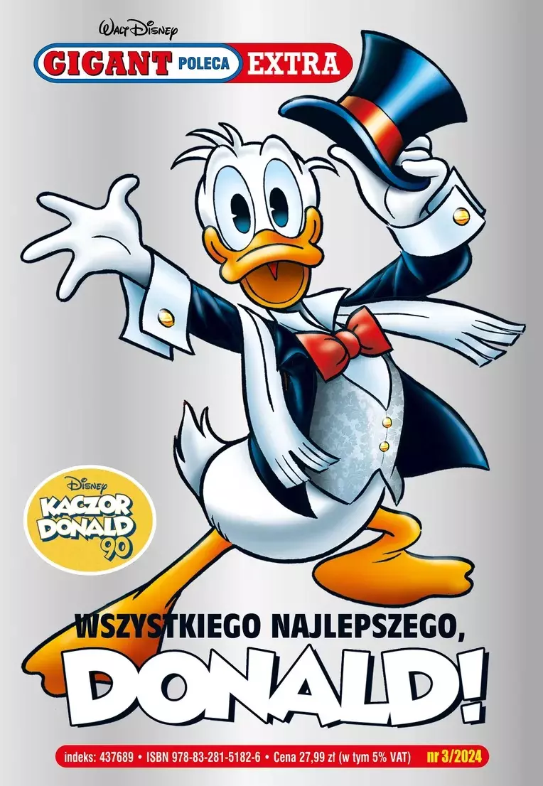 Gigant Poleca Extra. Wszystkiego najlepszego Donald. Tom 3/2024 - Książki