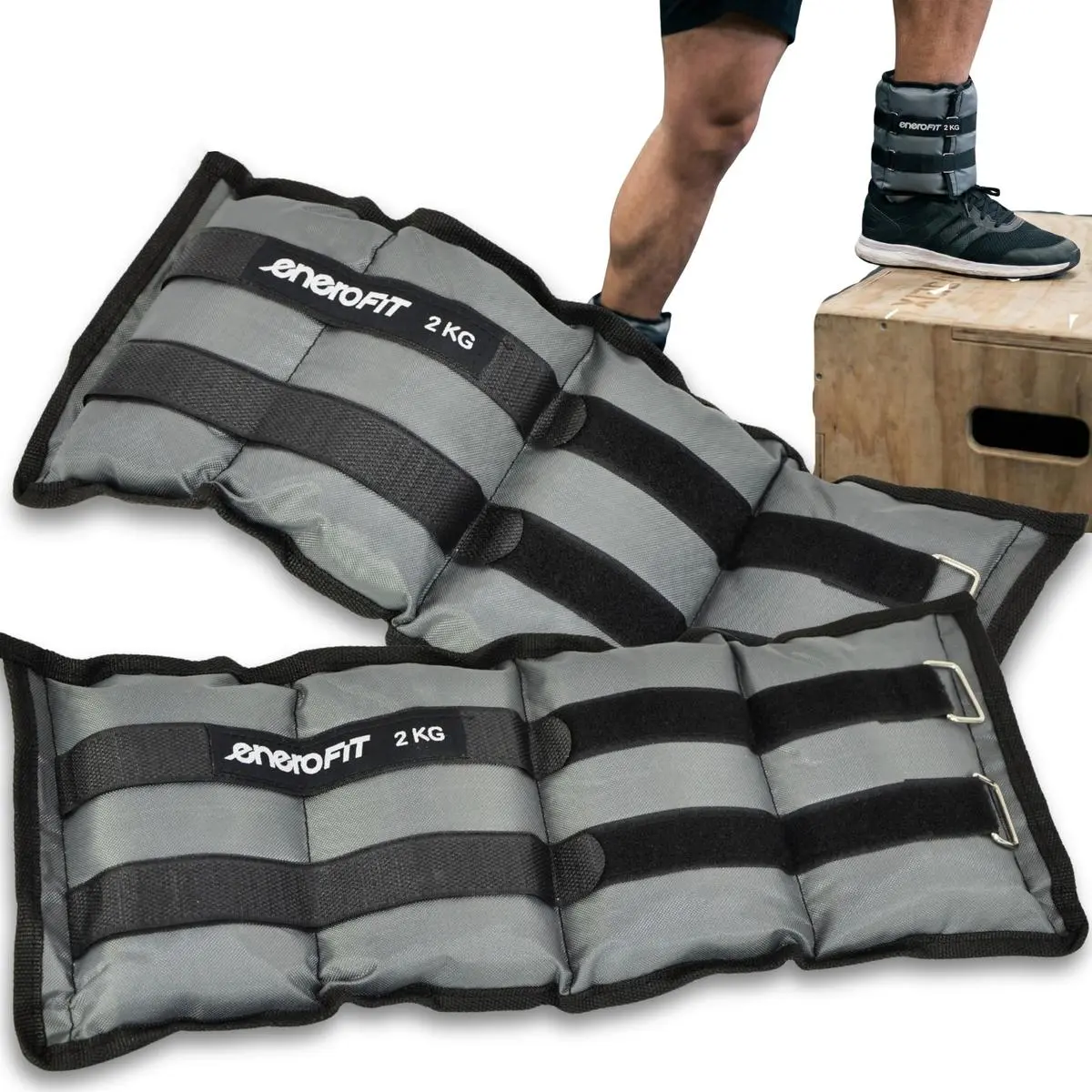 Obciążenie na Przeguby Szare 4KG (2x2KG) Enero Fit - Zabawki