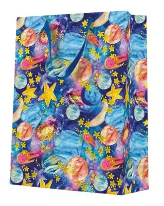 Torebka prezentowa Kosmiczna przygoda, bardzo duża - Papiernicze i szkolne