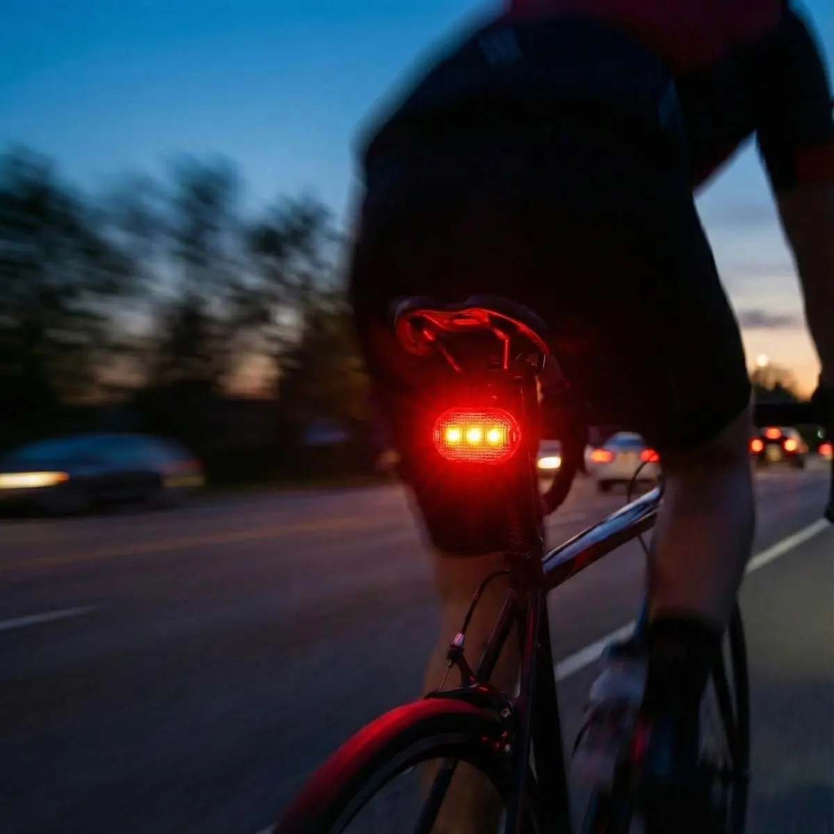 Zestaw Lamp Rowerowych LED Przód i Tył 3LED Xqmax - Elektronika i akcesoria