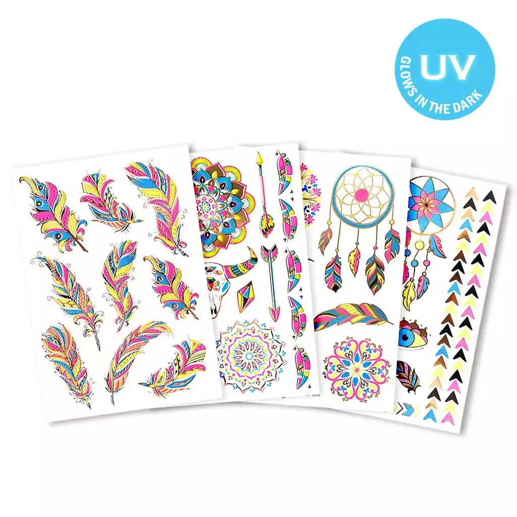 Tatuaże fluorescencyjne - Papiernicze i szkolne