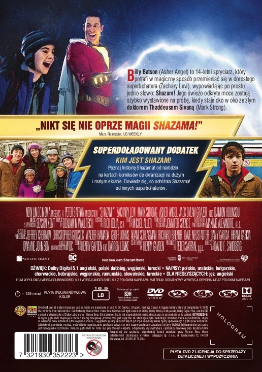 Shazam!, DVD - Filmy