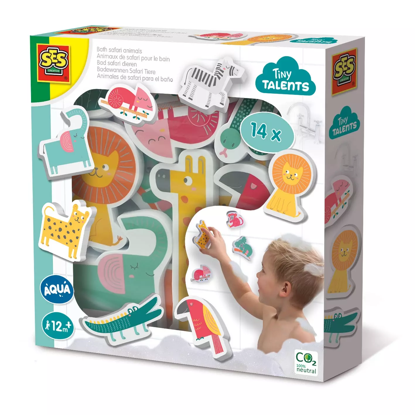 Zwierzęta z dżungli w kąpieli - Zabawki