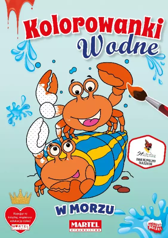 Kolorowanki wodne. W morzu - Książki