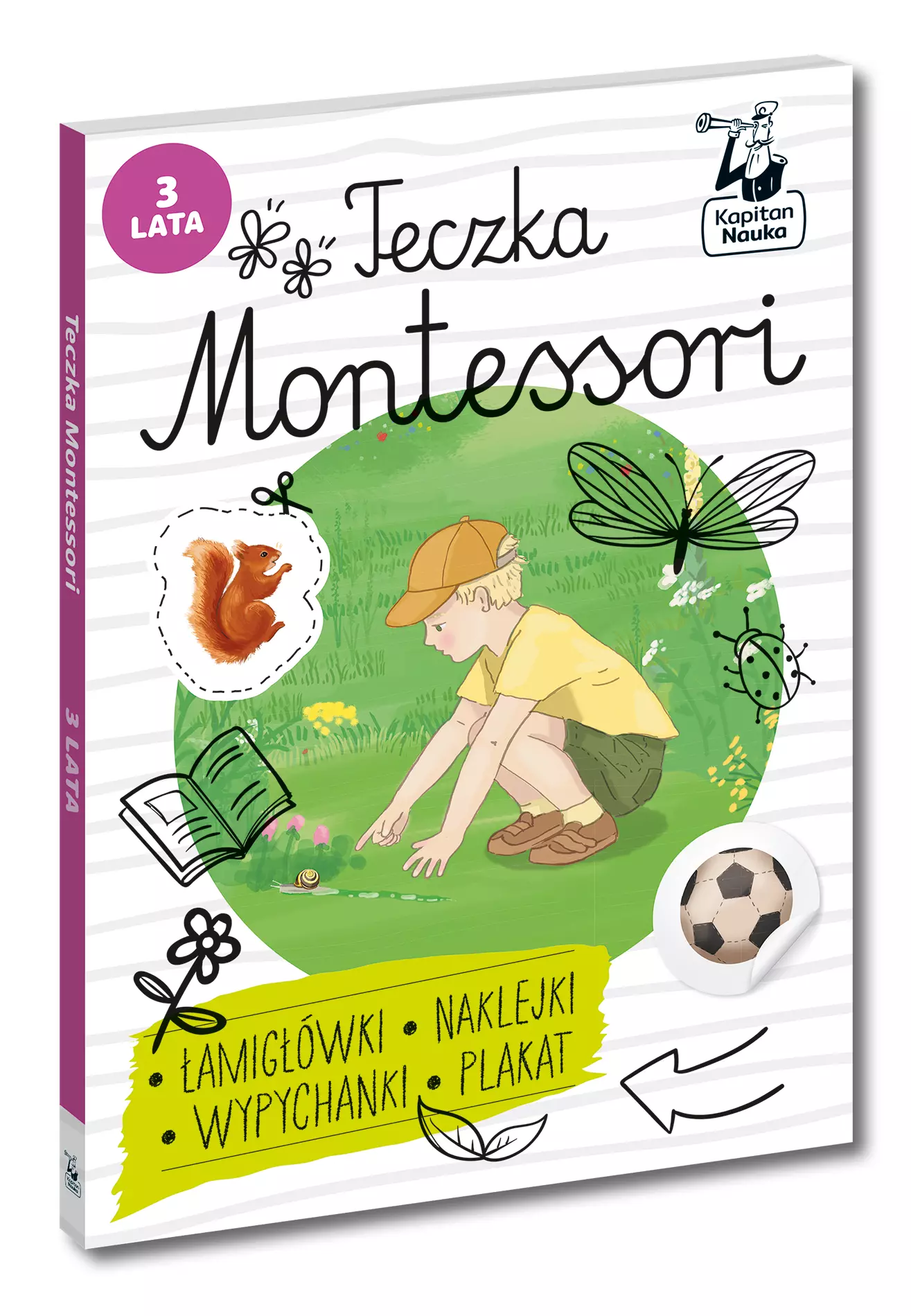 Teczka Montessori. 3 lata. Kapitan Nauka - Książki