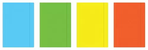 Teczka z gumką A5, mix kolorów - Papiernicze i szkolne