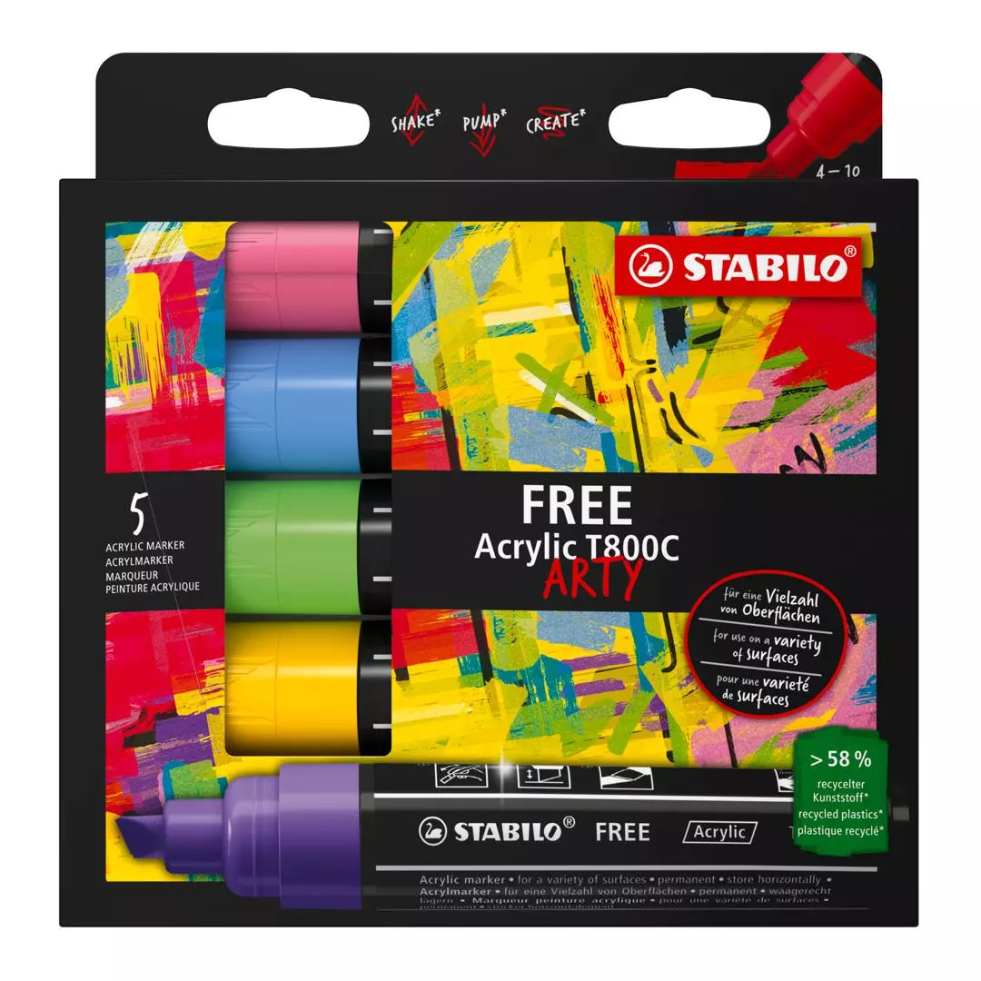 Markery Free T800C (5 sztuk)