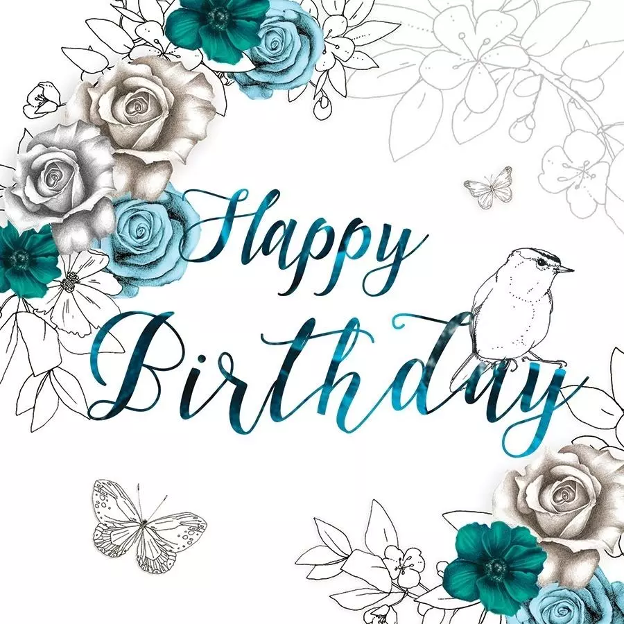 Karnet Swarovski kwadrat Urodziny kwiat - Książki