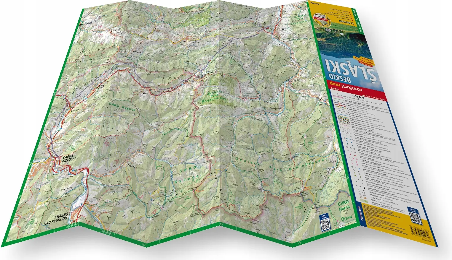 Beskid Śląski; laminowana mapa turystyczna 1:50 000 - Książki