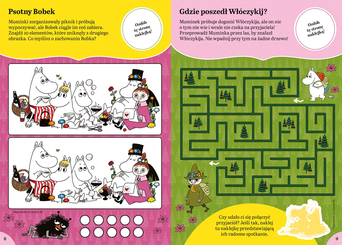 Opowieści z Doliny Muminków. 100 naklejek - Książki