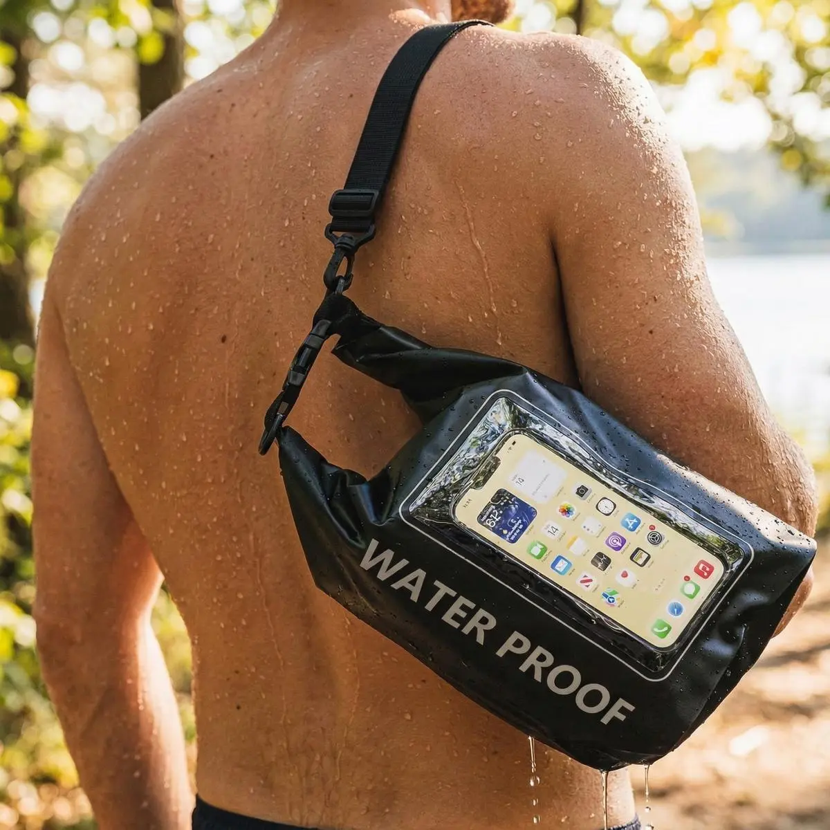 Worek Wodoszczelny na Telefon Czarny 5 L Redcliffs - Elektronika i akcesoria