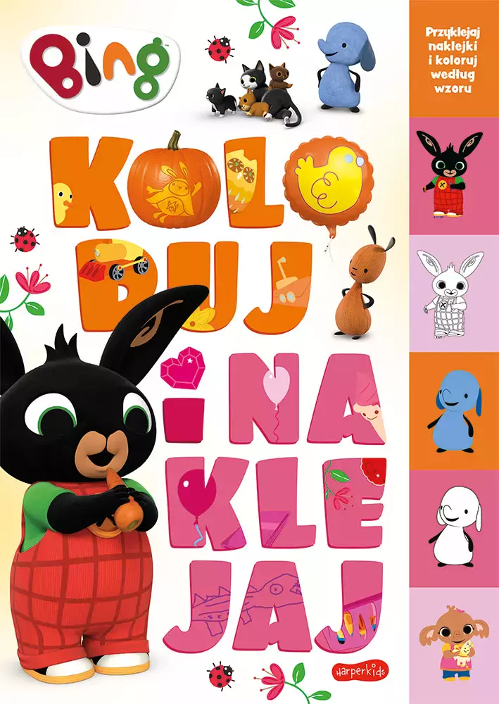 Bing. Koloruj i naklejaj 2 - Książki