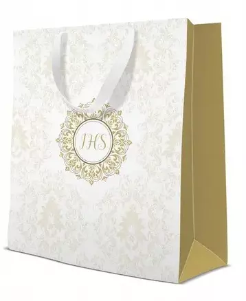 Torebka prezentowa Ornament IHS, duża - Papiernicze i szkolne