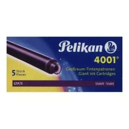 Naboje długie GTP/5, fioletowe (5 sztuk) - Papiernicze i szkolne