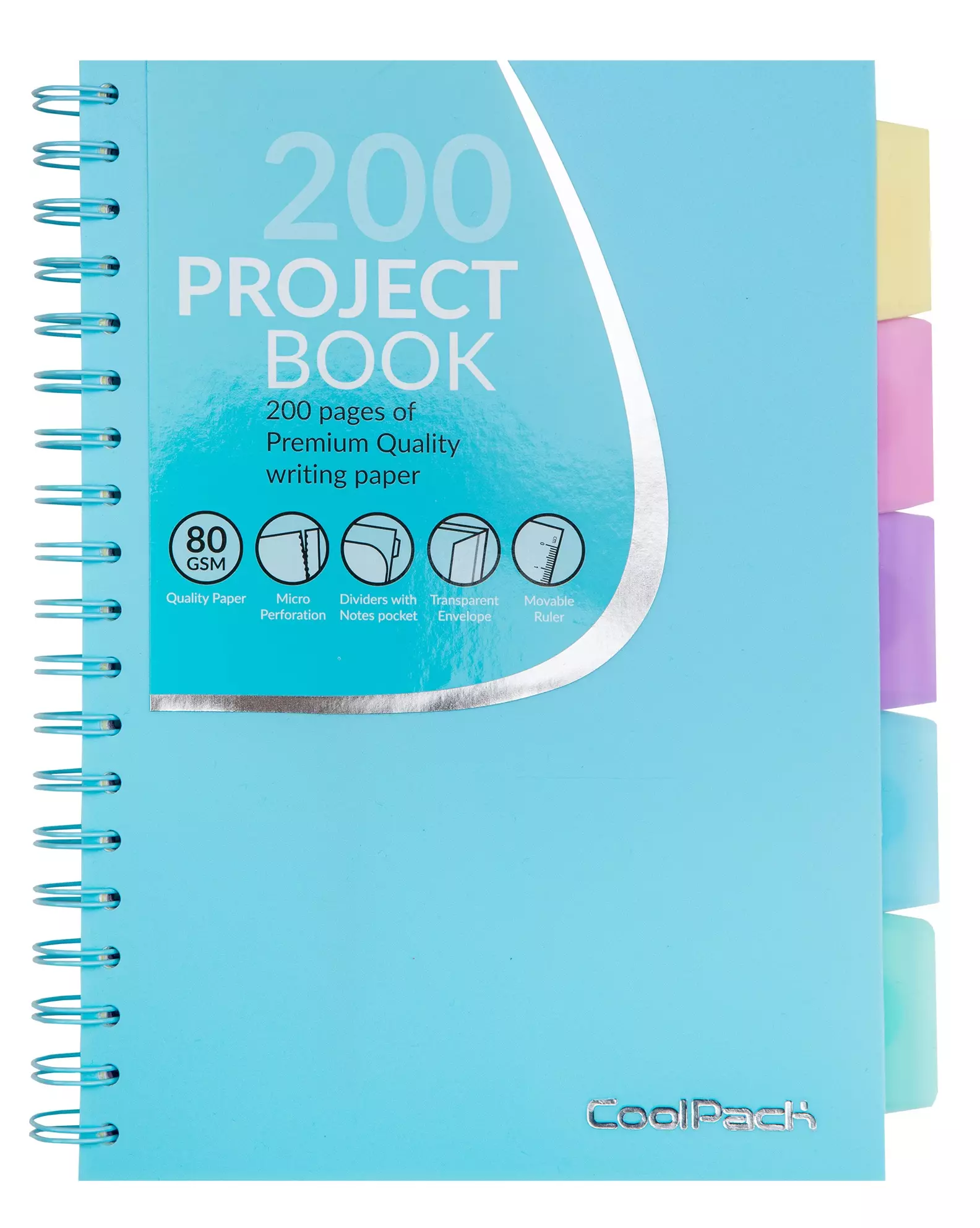 Kołozeszyt B5 PP Coolpack Pastel Powder Blue - Papiernicze i szkolne