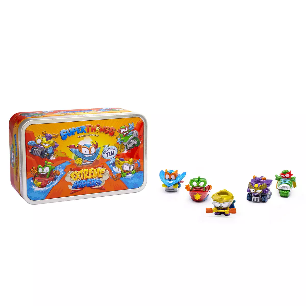 SuperThings. Extreme Riders, puszka z figurkami - Zabawki