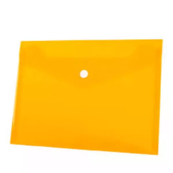 Koperta PP na zatrzask A5 pomarańczowa p12 - Papiernicze i szkolne