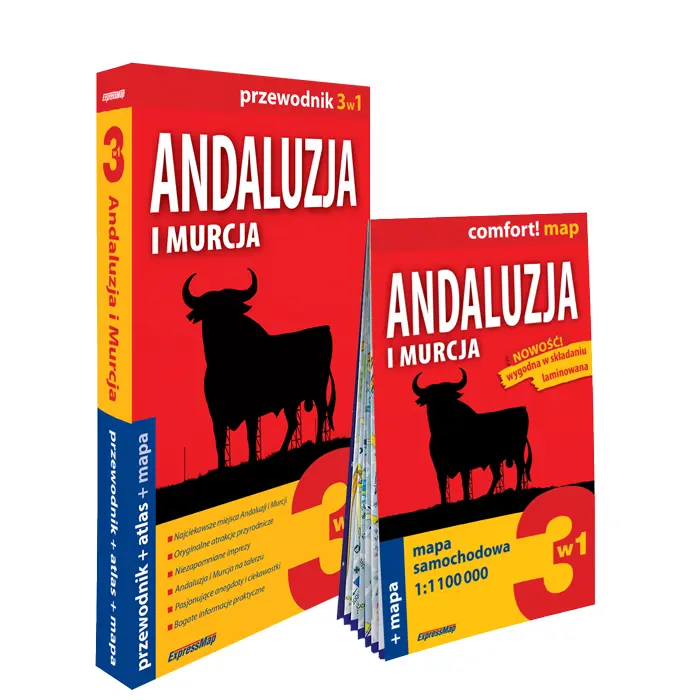 Andaluzja i Murcja 3w1. Przewodnik + atlas + mapa