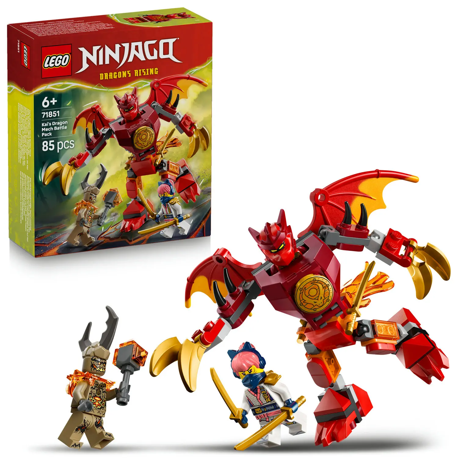 LEGO(R) NINJAGO 71851 Smok-mech Kaia - Zabawki