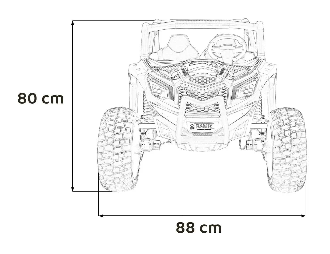 Pojazd UTV X3 Off-Road Czarny - Zabawki