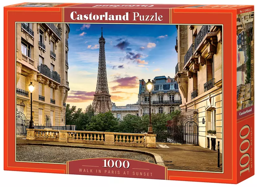 Puzzle 1000 elementów. Walk in Paris at Sunset