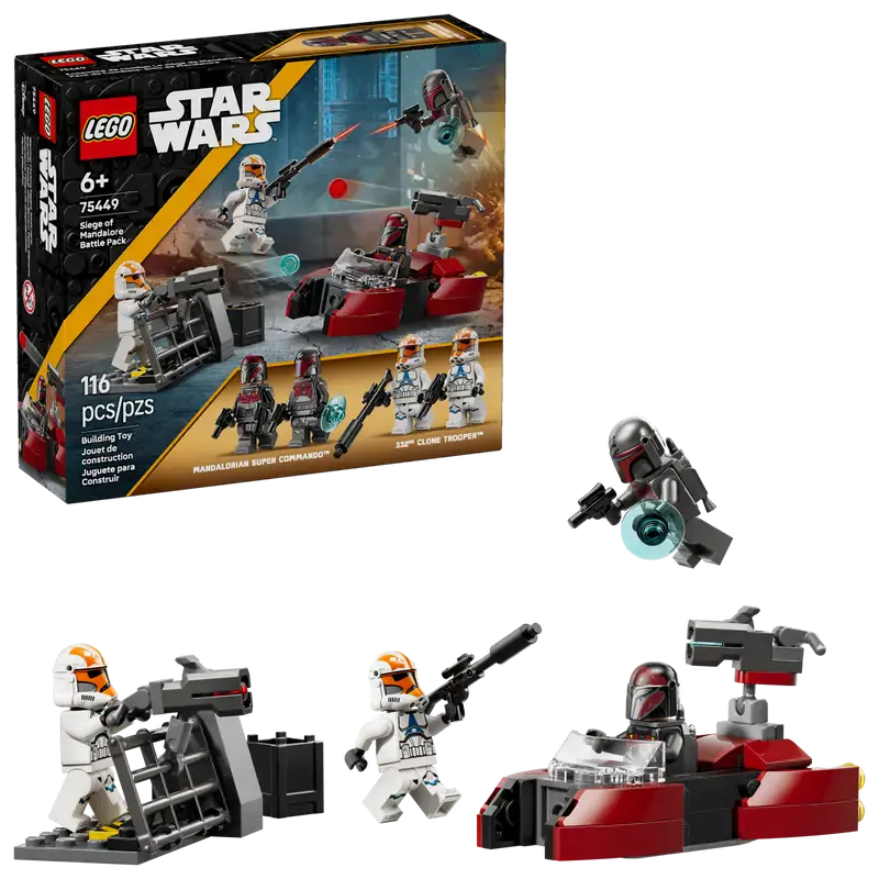 LEGO Star Wars™ Oblężenie Mandalory - zestaw bitewny 75449 - Zabawki