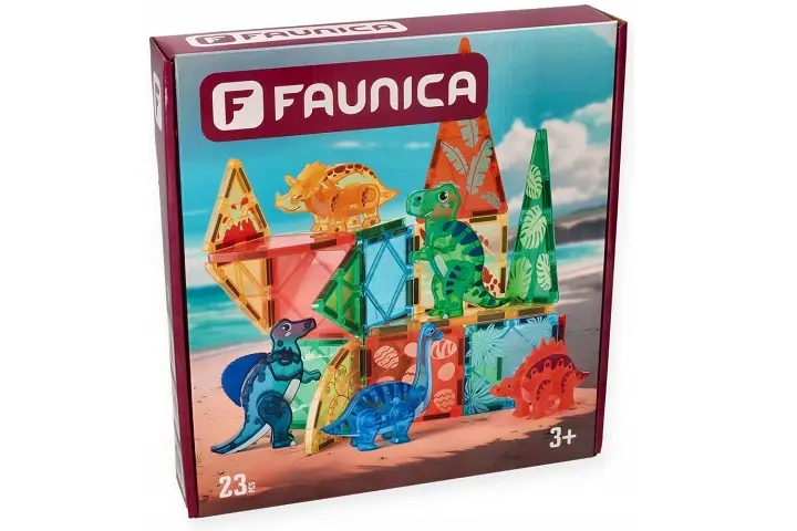 WOODYLAND Klocki magnetyczne Dinozaury 96060 60606 - Zabawki