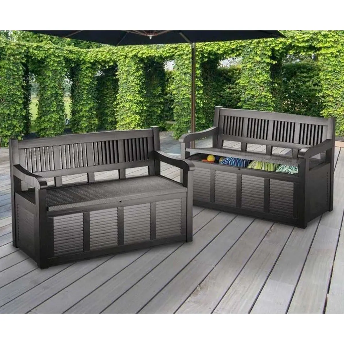Ławka Skrzynia Ogrodowa 2W1 130x60x85CM - Elektronika i akcesoria