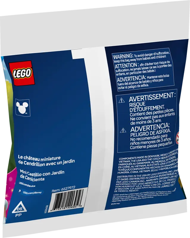 LEGO Disney™ Miniaturowy zamek Kopciuszka z ogrodem 30695 - Zabawki