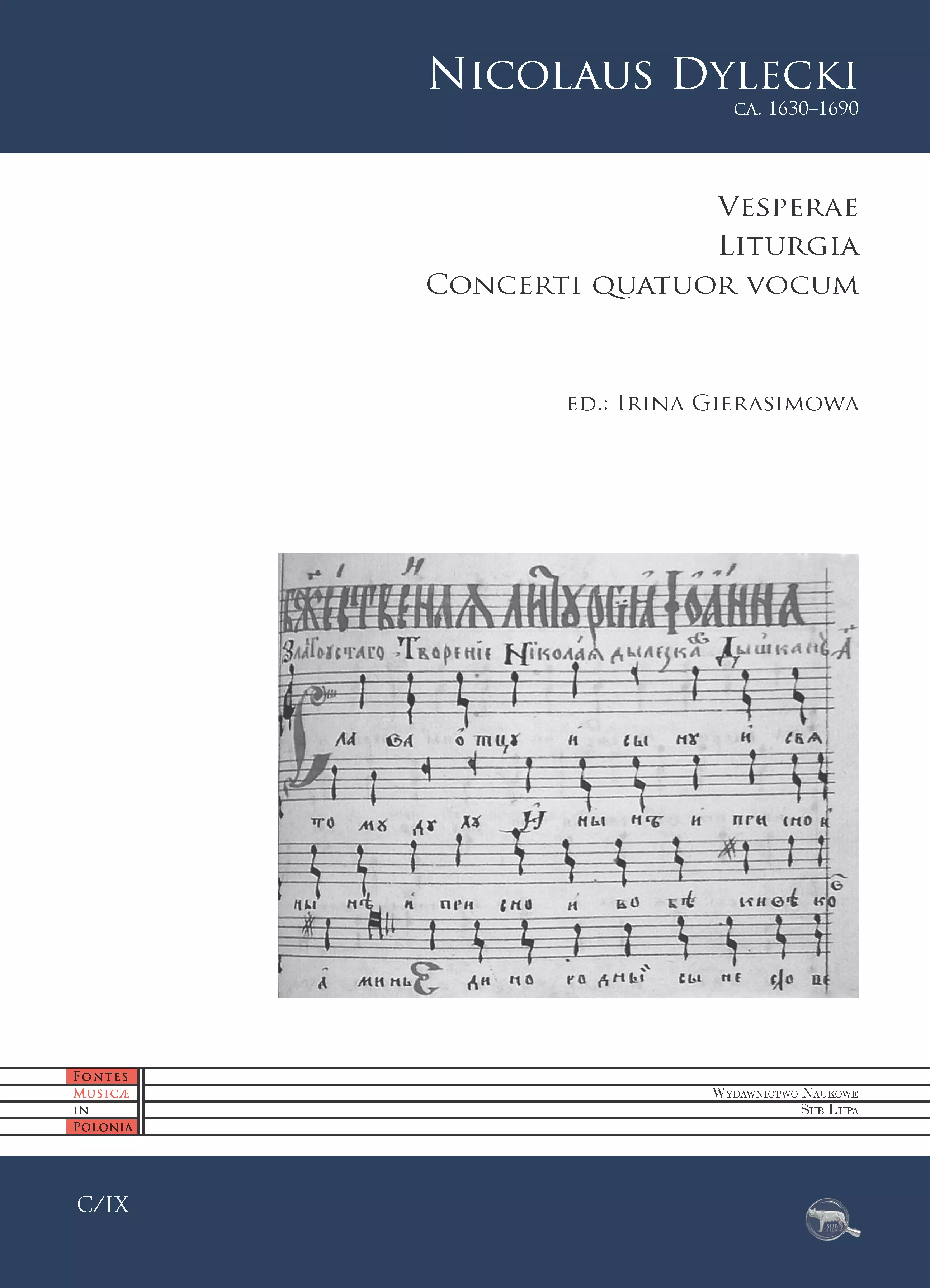 Vesperae. Liturgia. Concerti quatuor vocum - Książki