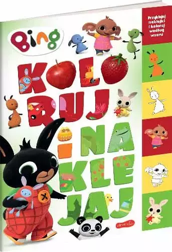 Koloruj i naklejaj. Bing
