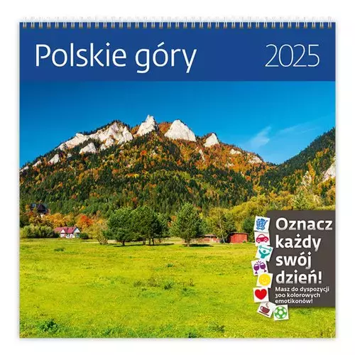 Kalendarz 2025 30x30 Polskie Góry - Książki