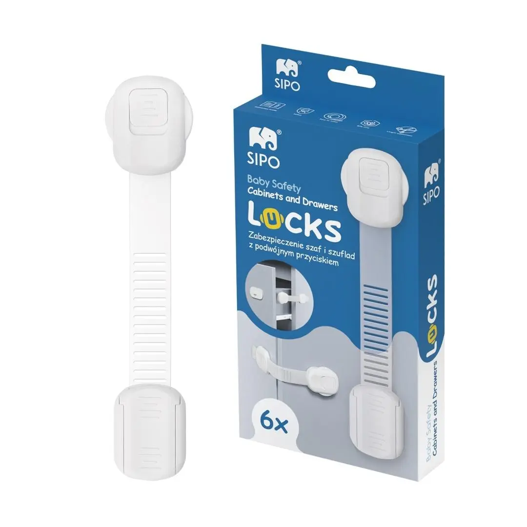 Zabezpieczenia do szaf i szuflad 6szt - Mama i dziecko