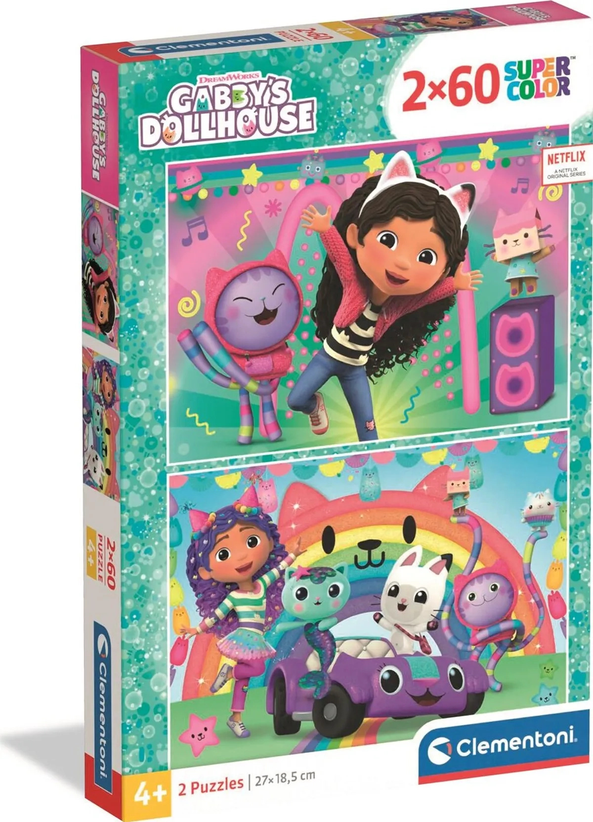CLE puzzle 2x60 SuperKolor Gabby_s Dollhouse 24819