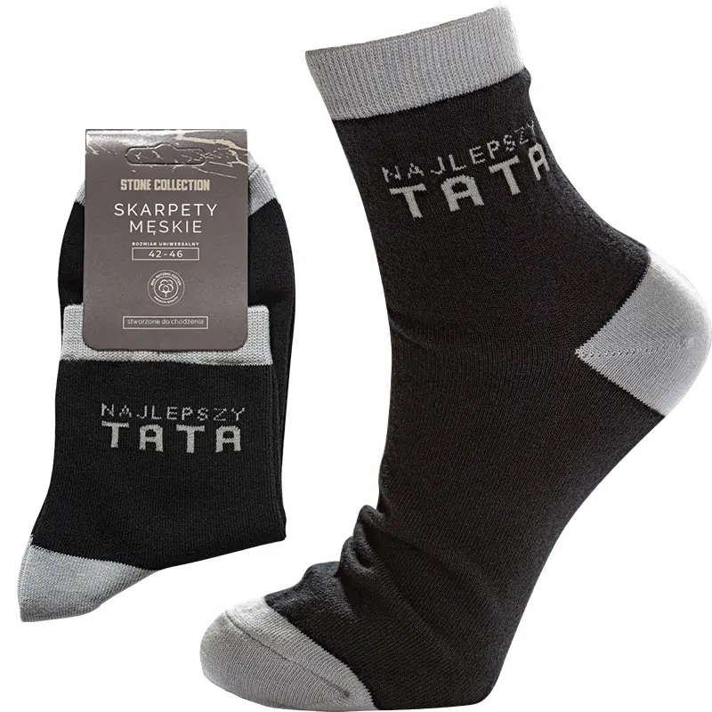 Skarpetki na prezent dla Taty z napisem Najlepszy Tata - Papiernicze i szkolne