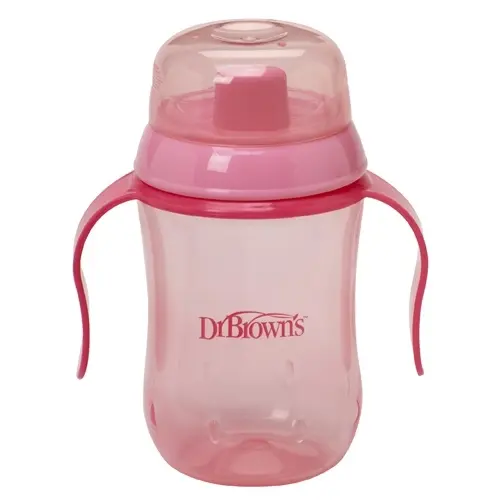 Kubek Dr Browns TW.UST.270ML RÓŻ. - Mama i dziecko