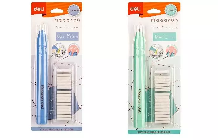 Gumka elektryczna + wkłady mix DELI - Papiernicze i szkolne