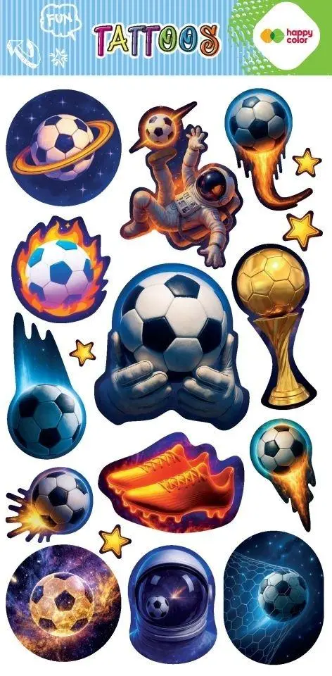 Tatuaże zmywalne Cosmo Ball HAPPY COLOR - Papiernicze i szkolne