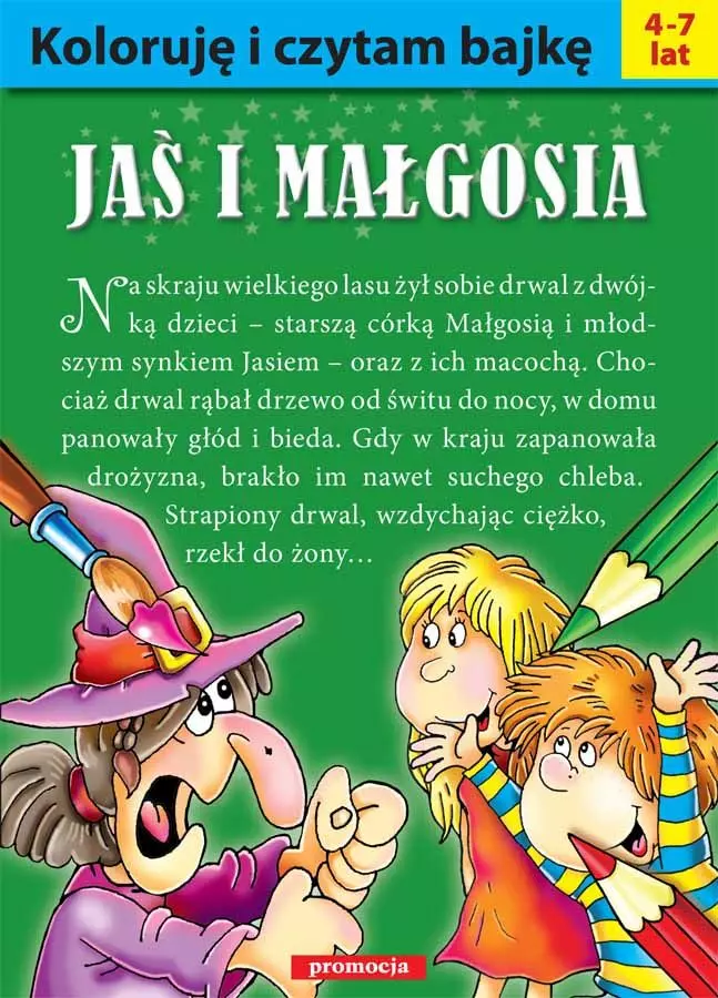 Koloruję i czytam bajkę - Jaś i Małgosia - Książki