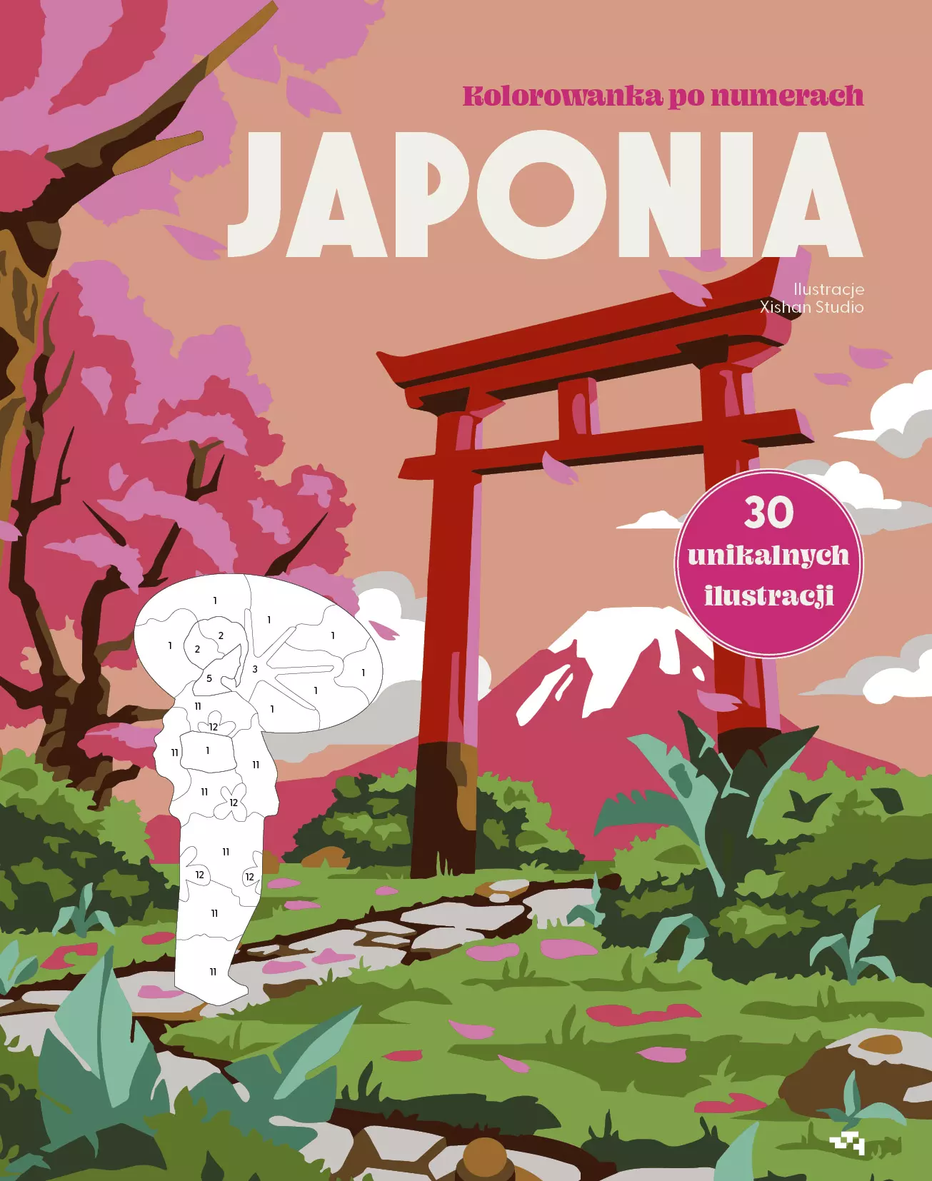 Japonia. Kolorowanka po numerach - Książki