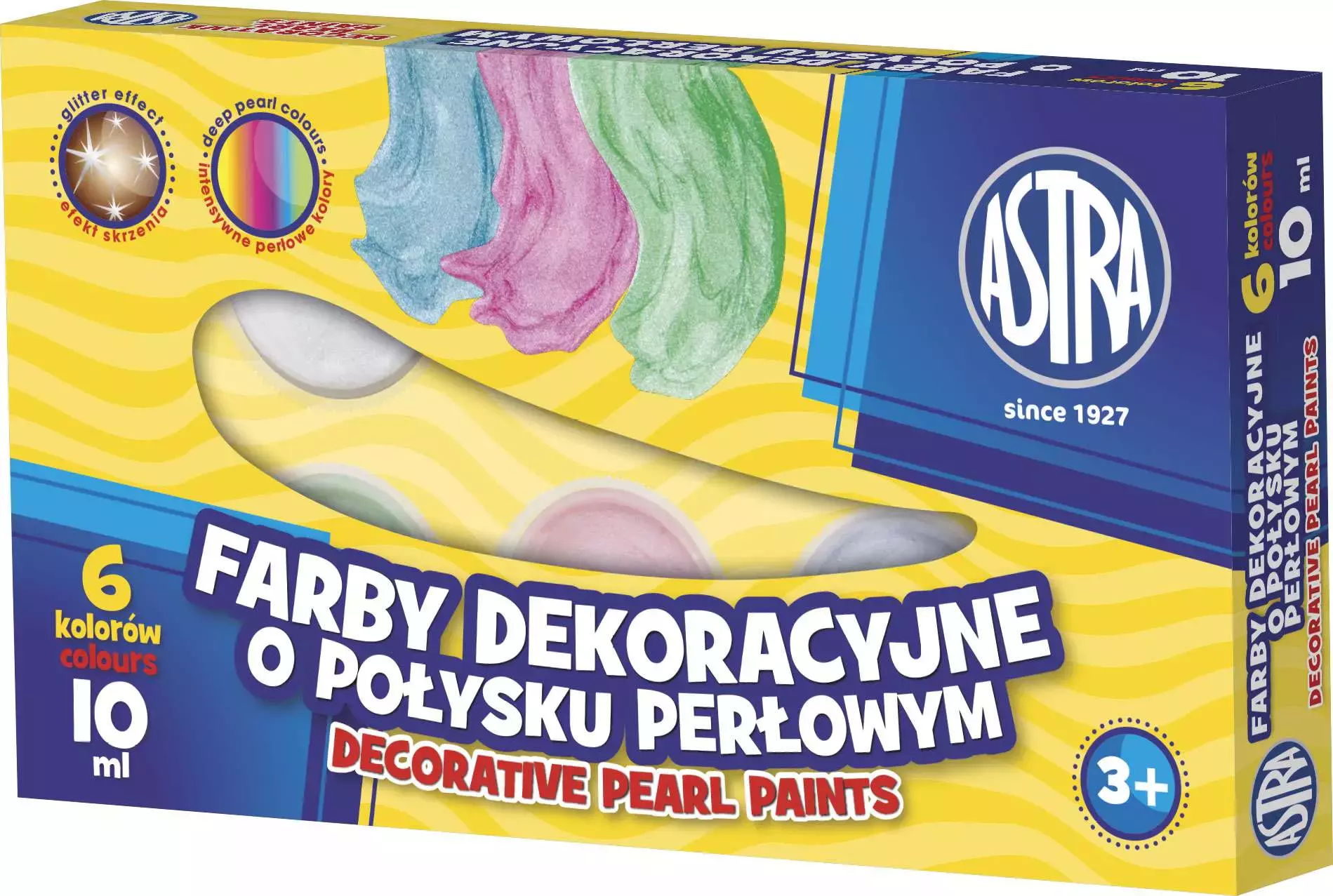 Farby perłowe (6 kolorów) - Papiernicze i szkolne