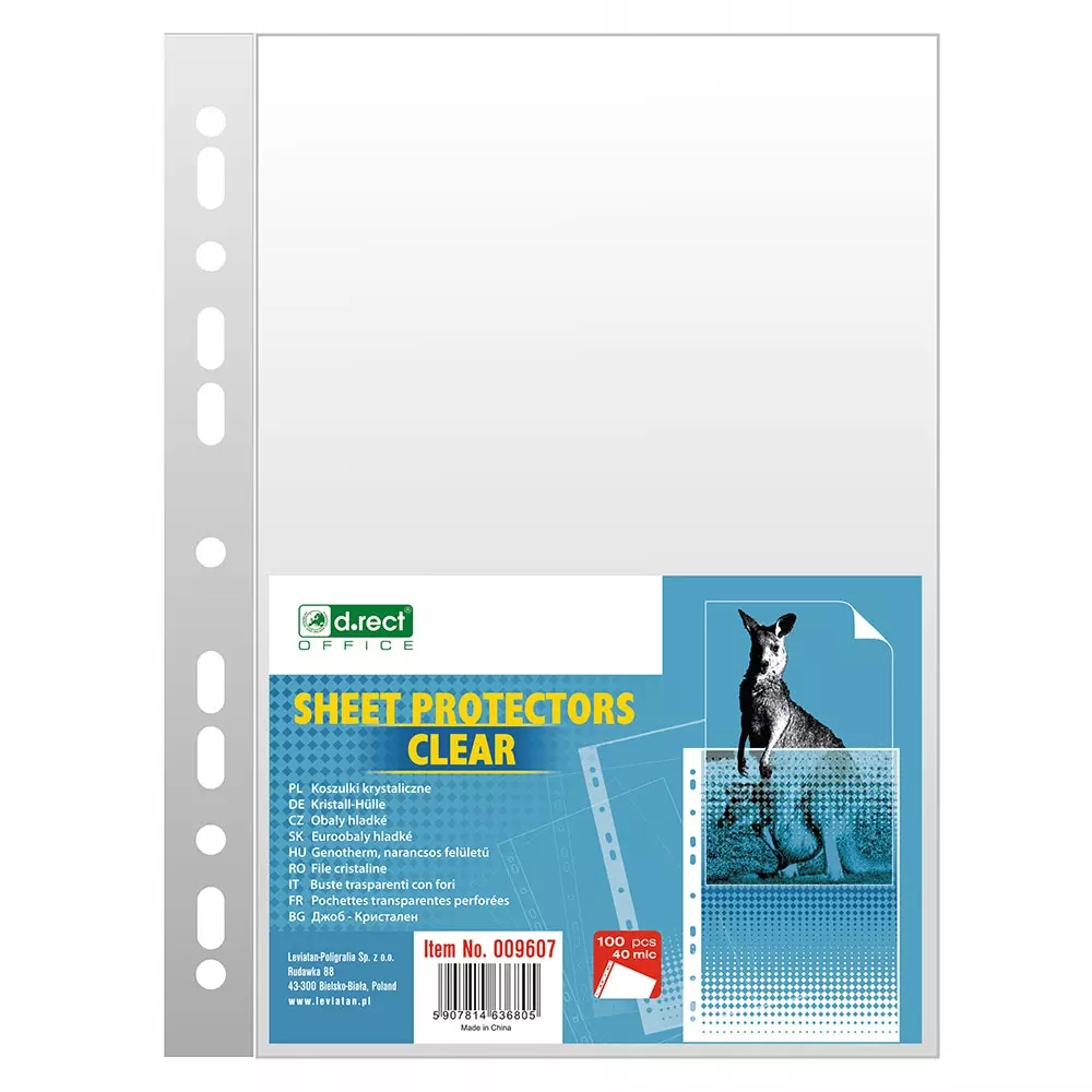 Koszulki A4 krystaliczne (100 sztuk) - Papiernicze i szkolne