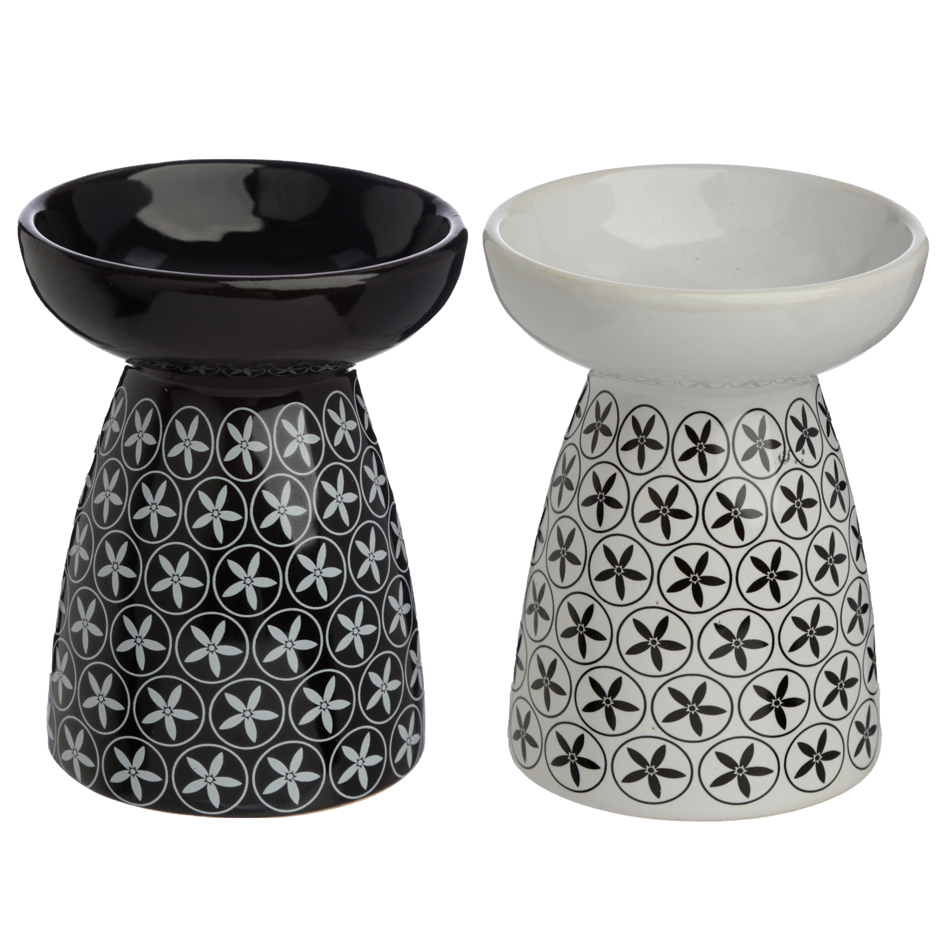 Kominek - podgrzewacz olejków i wosku z wzorem kwiatowym - Eden - Mama i dziecko