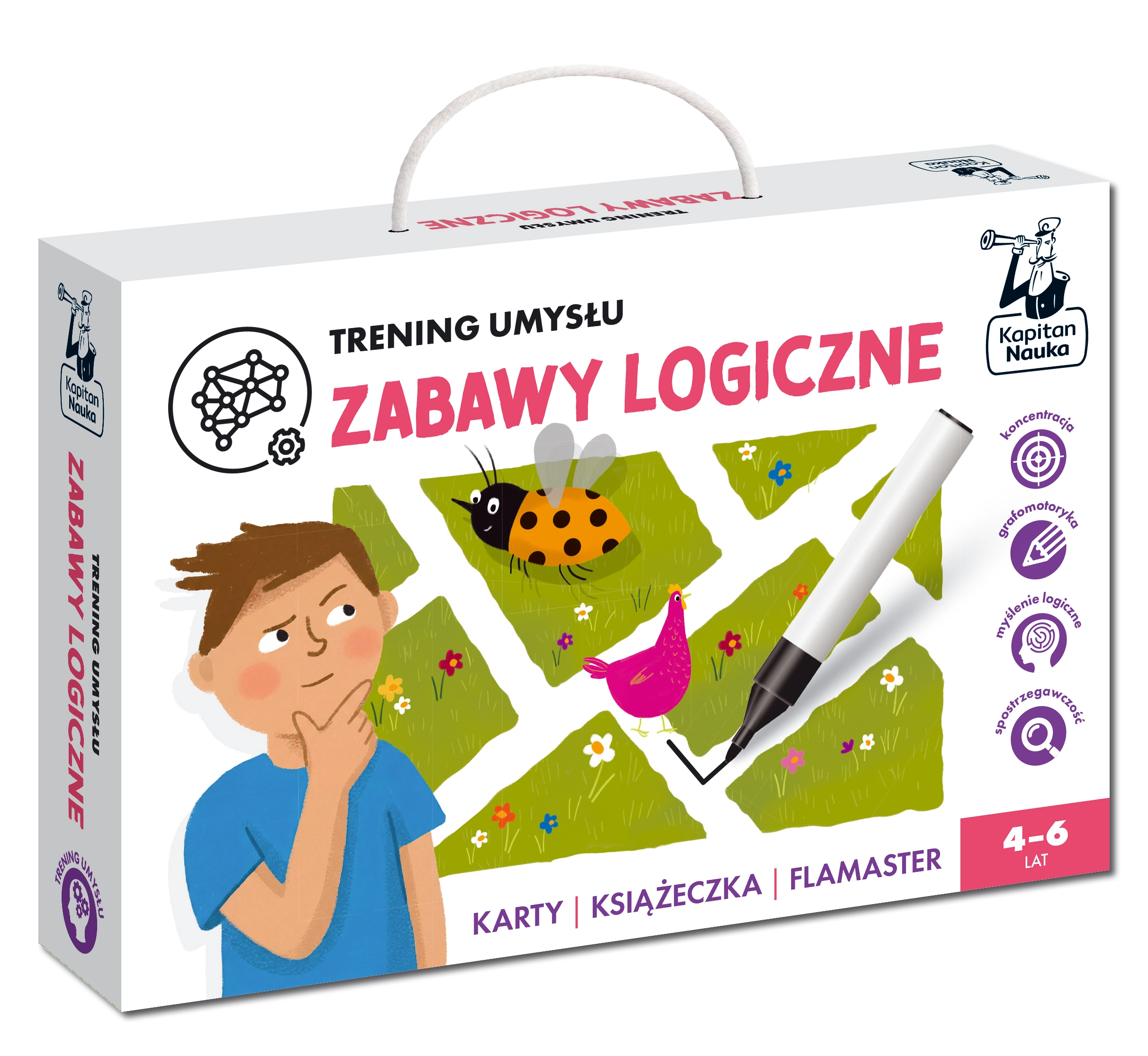 Trening umysłu. Trening umysłu. Zabawy logiczne. Kapitan Nauka - Książki