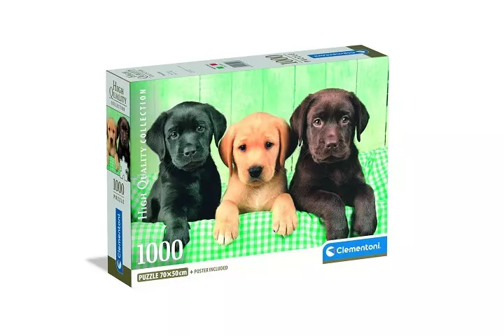 Clementoni – Puzzle Adulte 1000 Pièces High Quality, Compact Box – Three Labs, 70x50 Cm – Fabriqué En Italie, écoresponsable