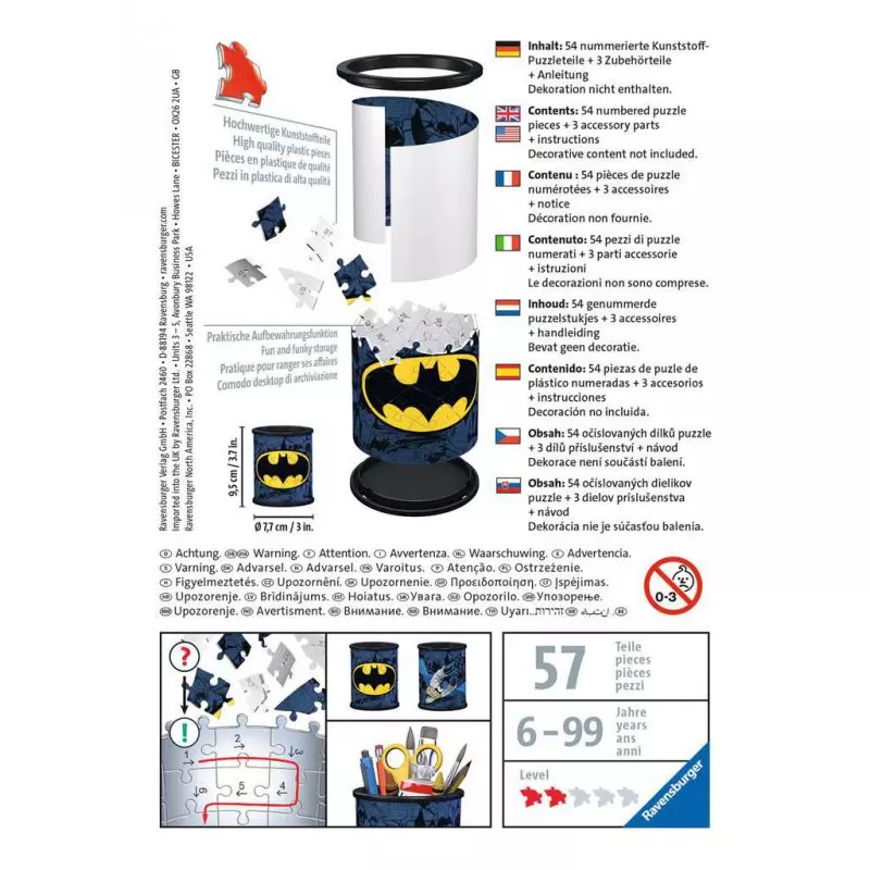 Puzzle 54 elementy. Batman. Przybornik - Puzzle