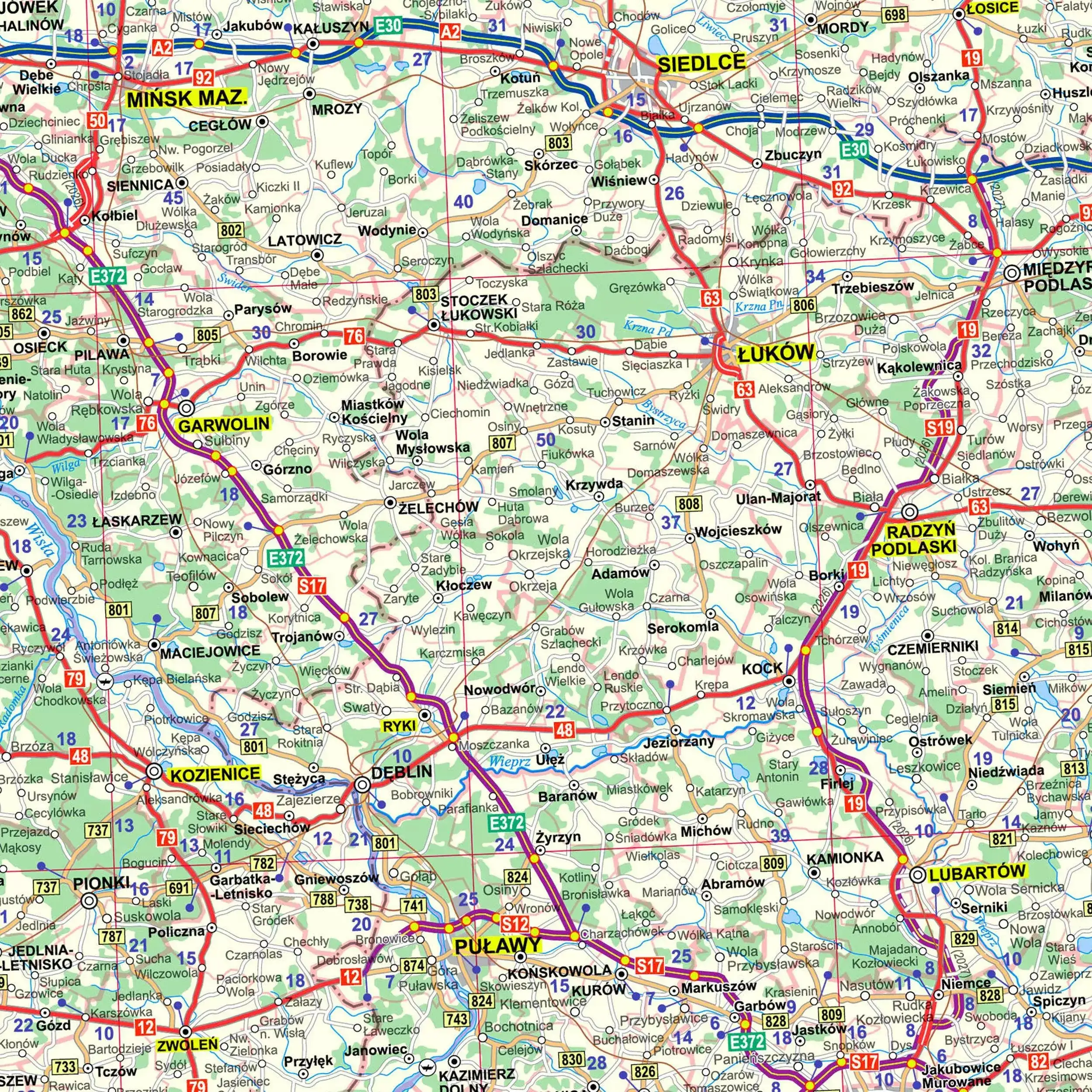 Polska mapa samochodowa składana dwustronna WYDANIE 2026 ArtGlob - Książki